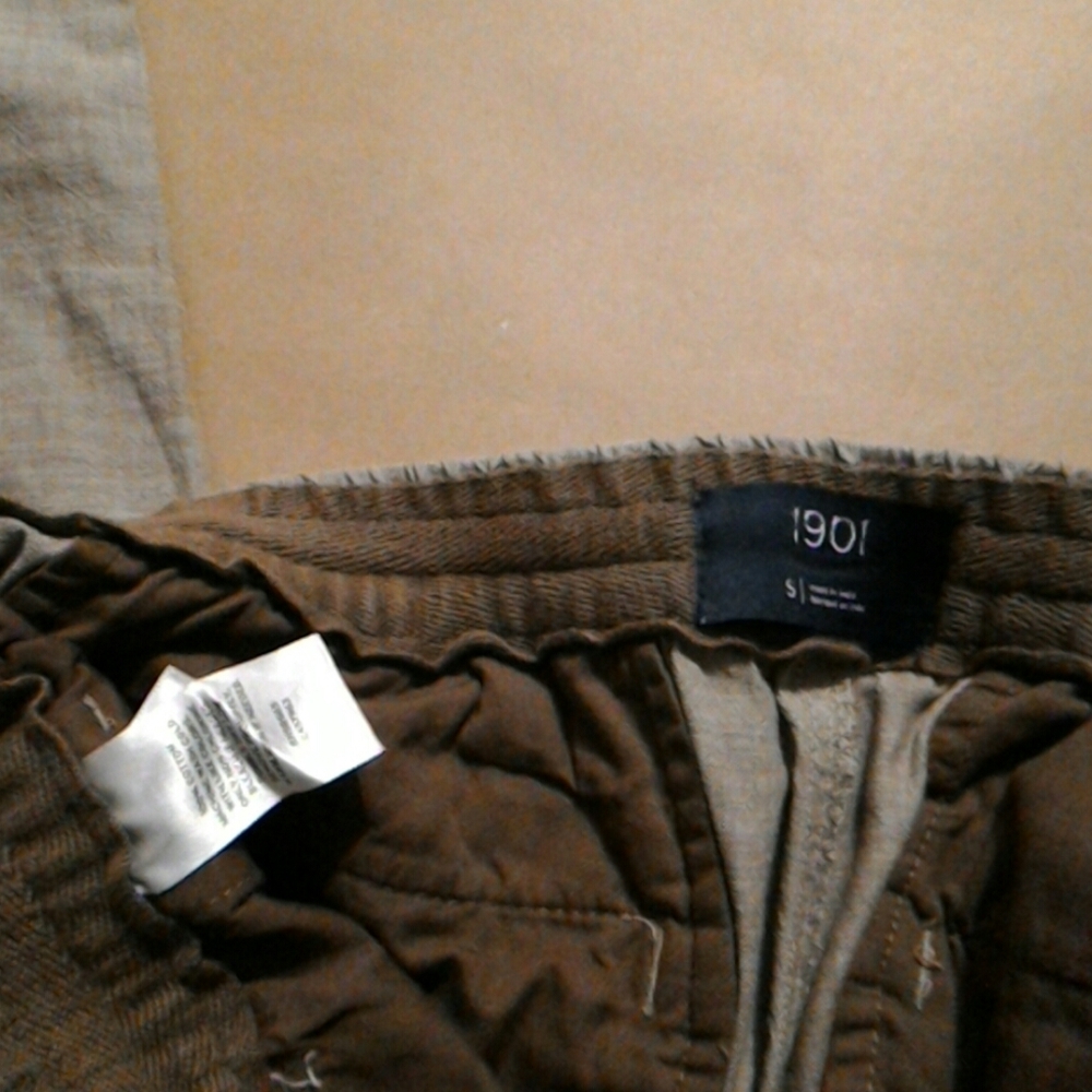 1901 Crop Chambray Chino Pants Small - READ - Picture 8 of 11